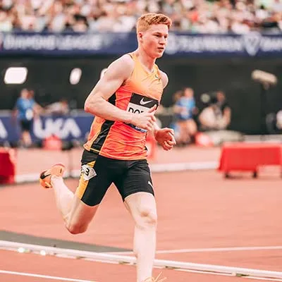 Charlie Dobson running