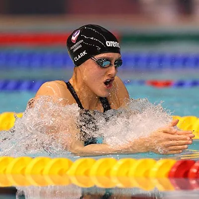Imogen Clark swimming