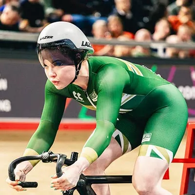 Iona Moir cycling