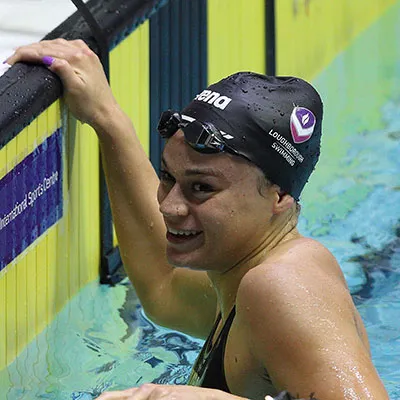 Lauren Cox in the pool