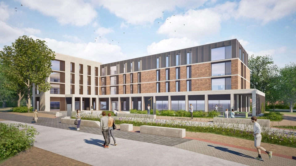 An artist's impression of the new hall of residence
