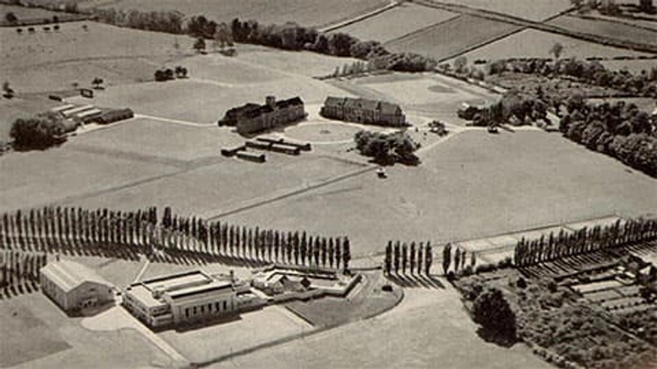 1948 aerial photo of Loughborough University campus