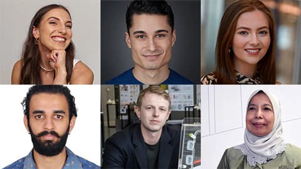 A montage of six headshot images of the new Board members.