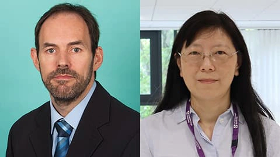 Dr Andy Stapley and Prof Eileen Yu