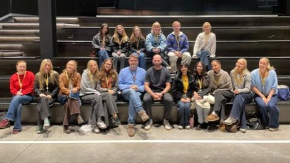 Graphic Design students sat for a group photo