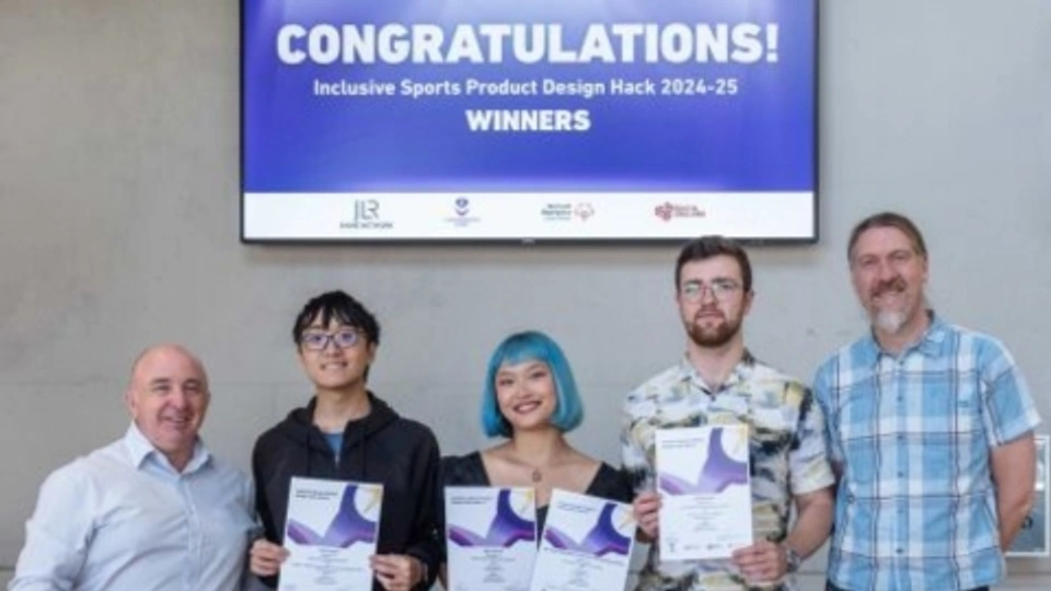 George Torrens and Russ Marshall stood with ISPDH Winning Students