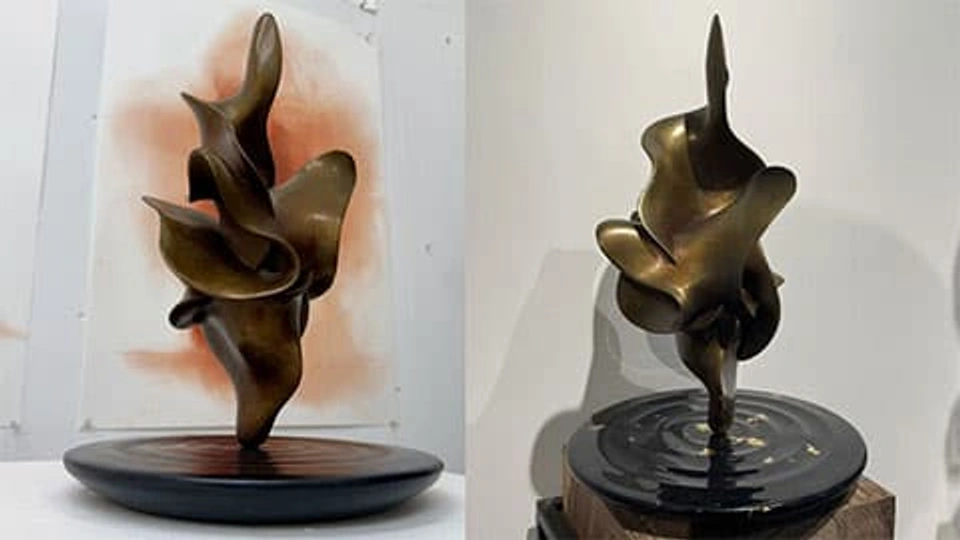 a bronze sculpture - 