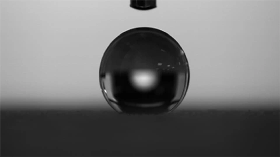 Water drop on a surface