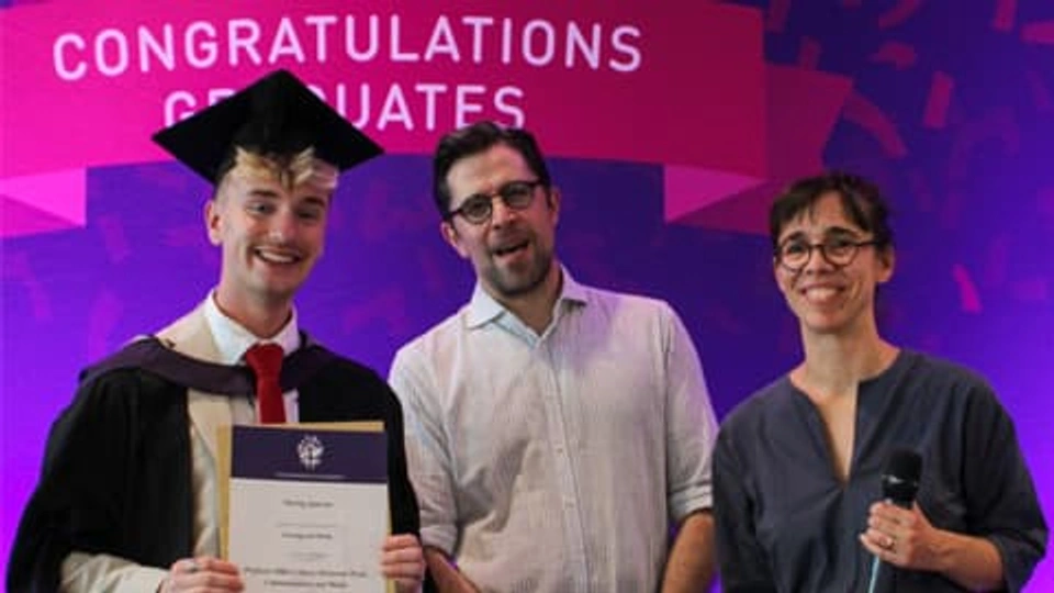 Harvey Sparrow with Dr Saul Albert and Dr Alena Pfoser