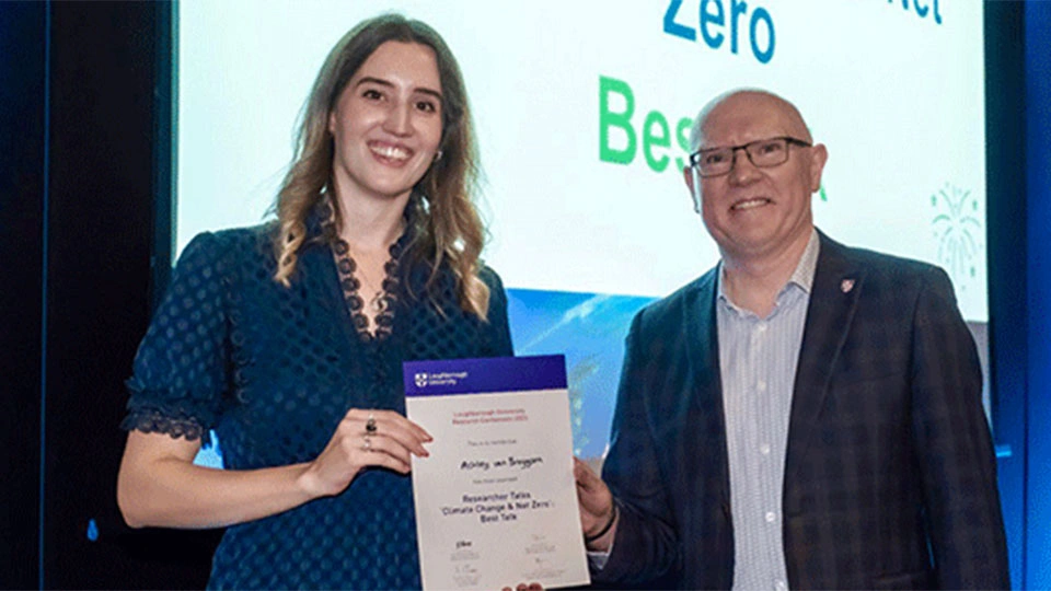 Ashley with certificate