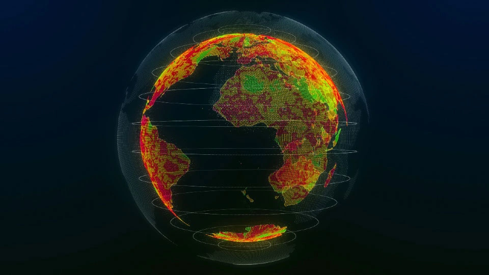Computer Model of the earth