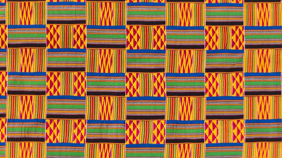 Colourful alternating textile patterns