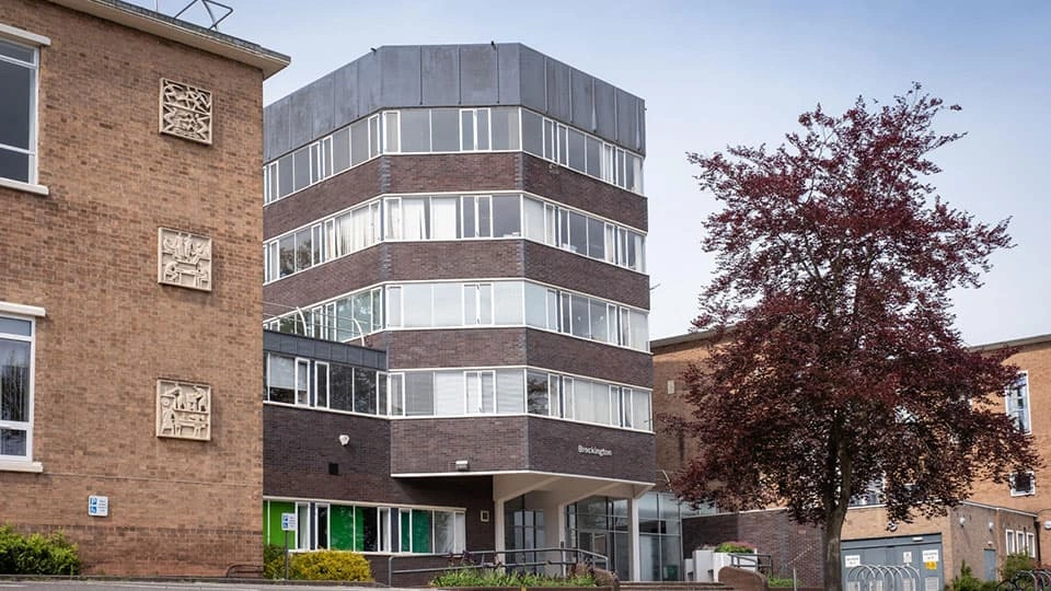 Front of the Brockington building
