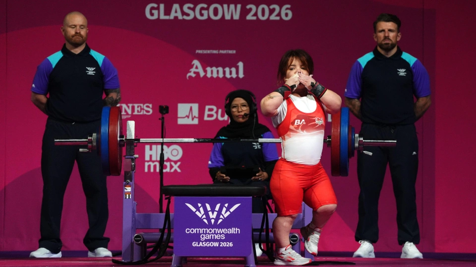 olivia broome salutes the crowd