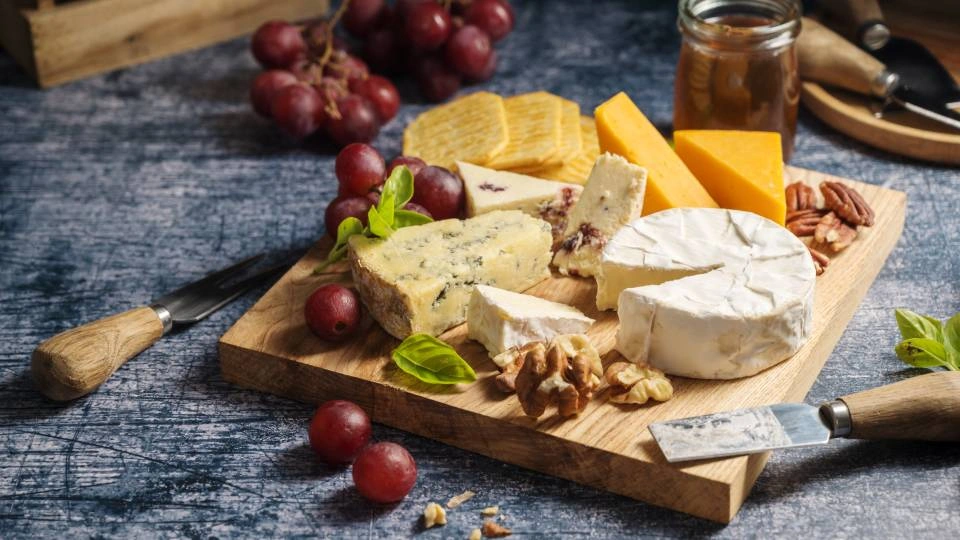 a cheese board