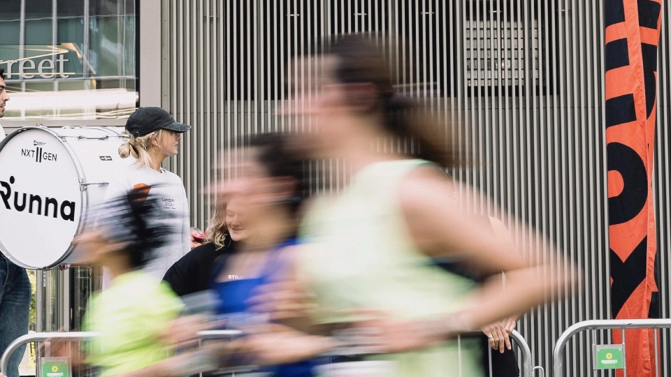 a blurred image of a person running quickly