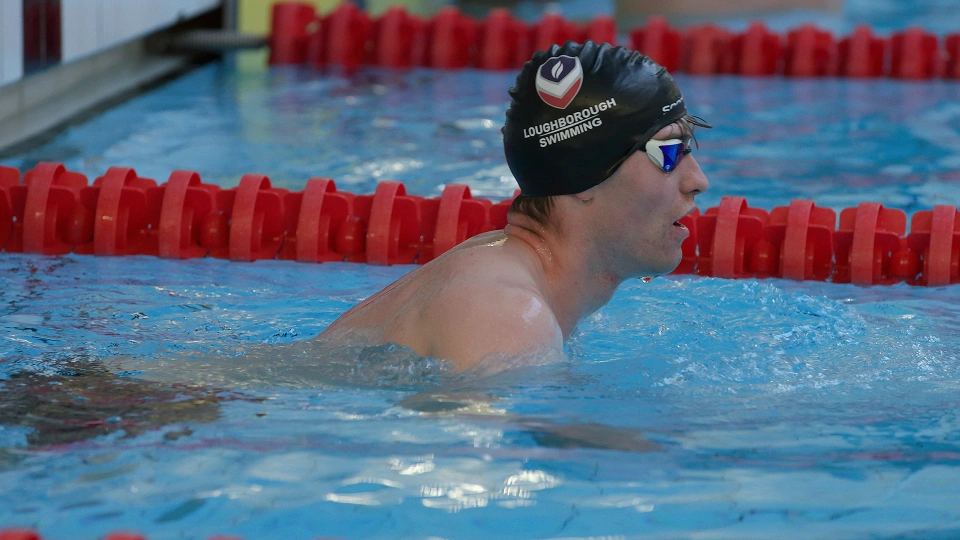 swimmer sean mccann in the pool