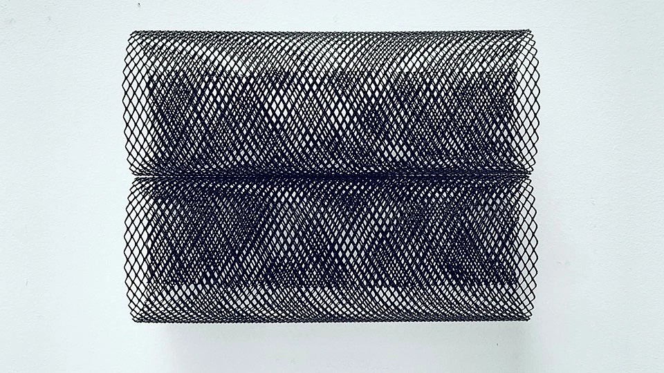 Two mesh cylinders