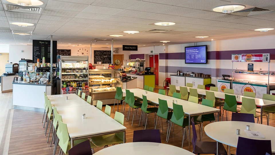 Catering hall based at Loughborough University
