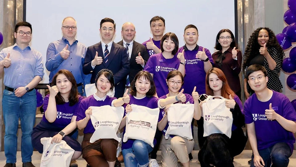 Students, alumni and staff at Shanghai event