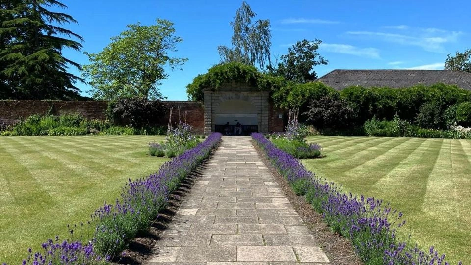 The Walled Garden on Loughborough campus on a sunny day