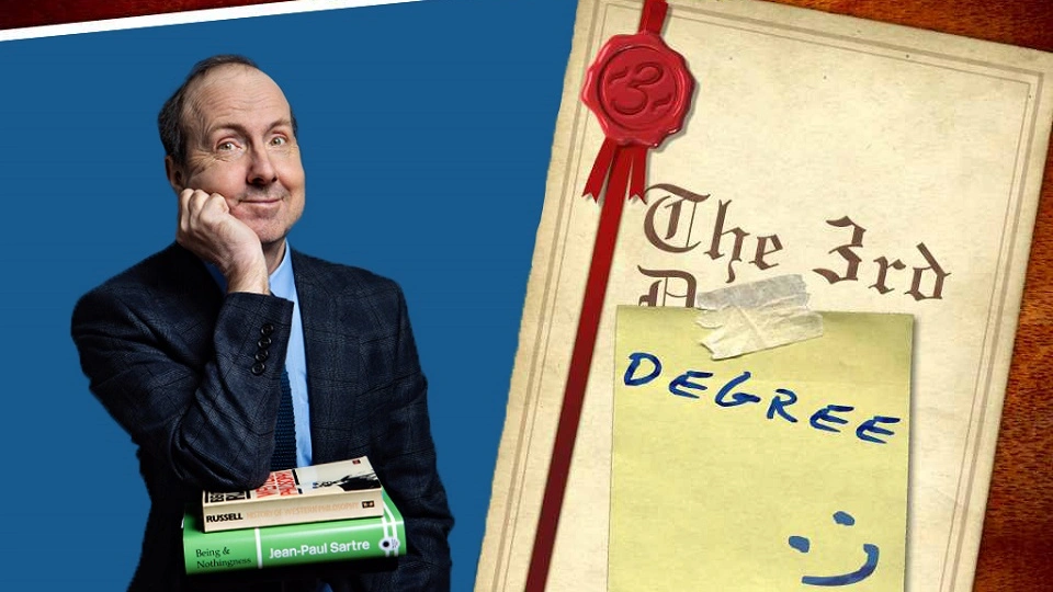 An image of Steve Punt, the host of the 3rd Degree quiz on BBC Radio 4