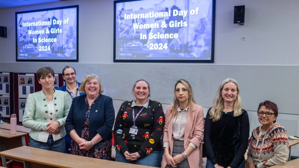 Staff attending an event for International Day of Women and Girls in Science