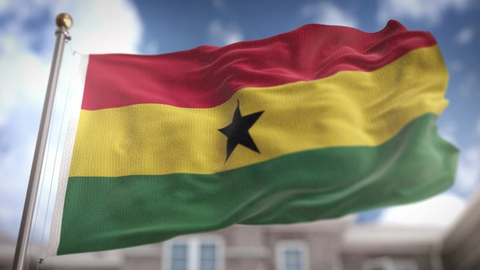 The Ghana flag