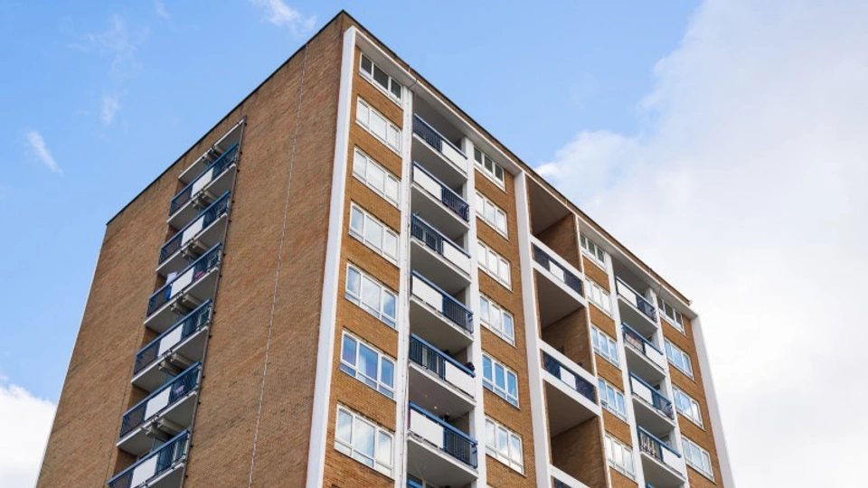 A high-rise block of flats in London